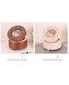創意 歐式復古 印花小圓盒 音樂盒 MUSIC BOX